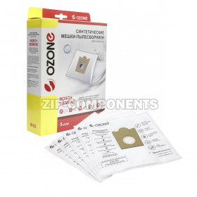 Мешки-пылесборники 5шт Ozone для пылесосов M-05